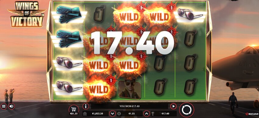 Wings of Victory slot game won