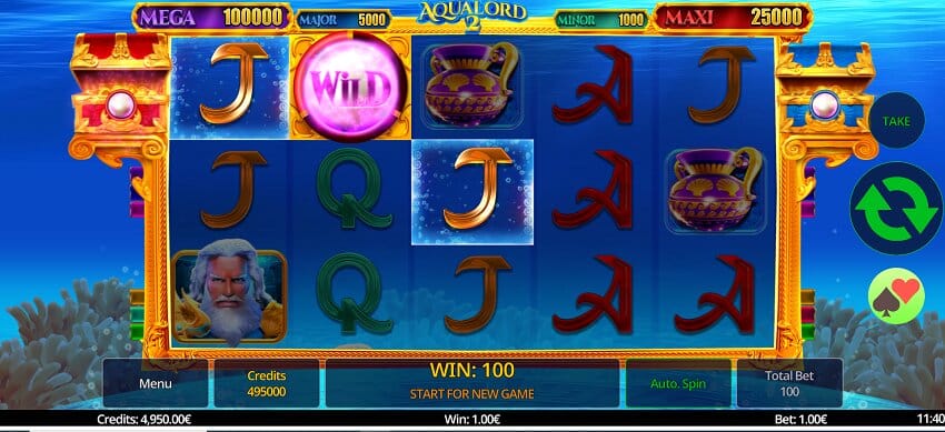Aqua Lord 2 slot game won