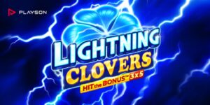 Lightning Clovers Hit the Bonus Slot Game Logo