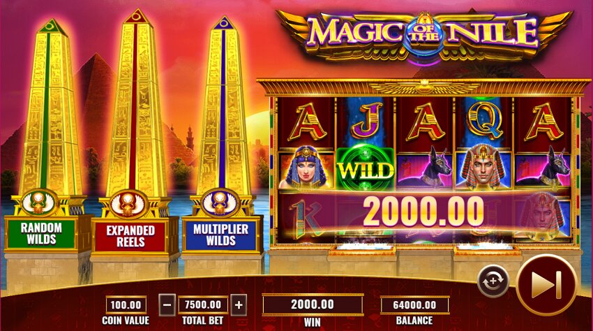 Magic of the Nile slot game won