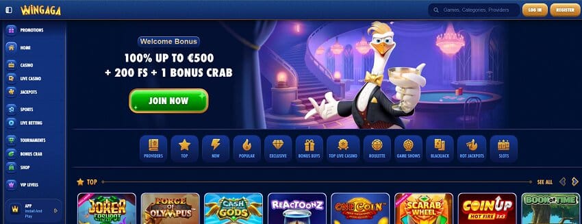Online Casinos Slot Game WinGaga Casino