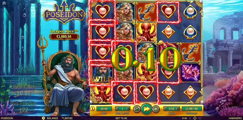 Poseidon Slot Game Win
