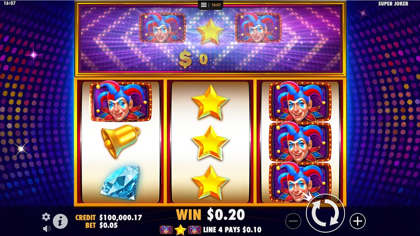 Super Joker slot game won