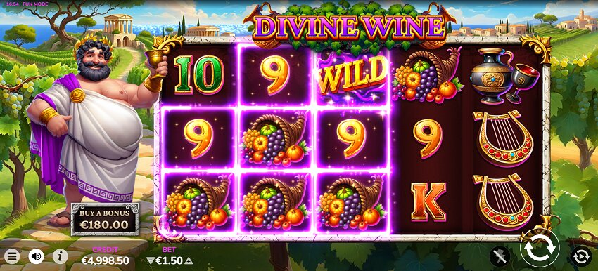 Divine Wine slot game symbols