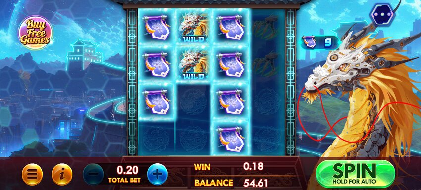 Great Wall of Meta Dragon slot game win