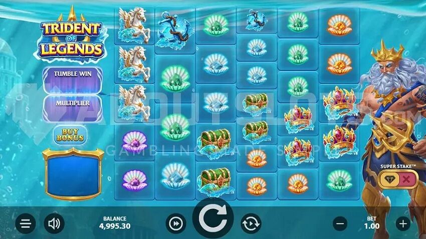 Trident of Legends Slot Game Reel
