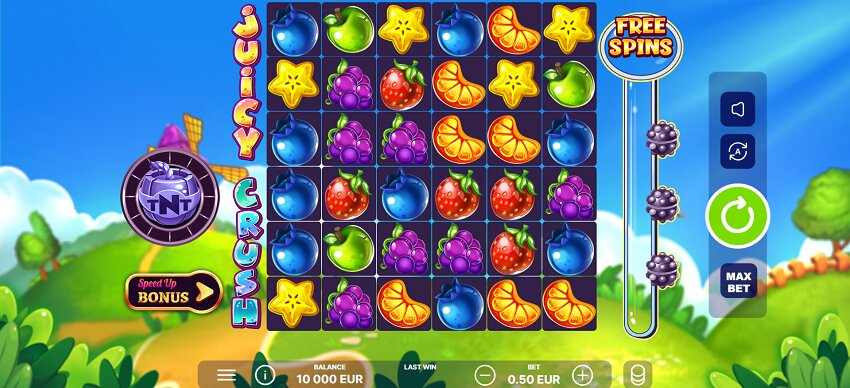 Juicy Crush slot game reel