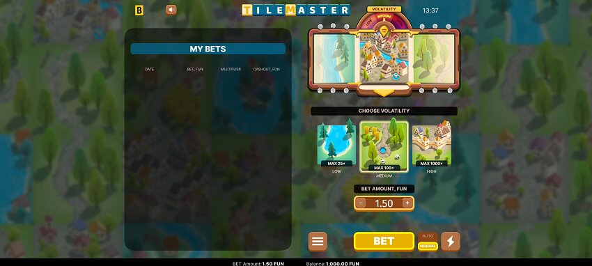 Tile Master Slot Game Reel