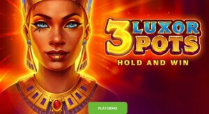 3 Luxor Pots hold and win slot game logo