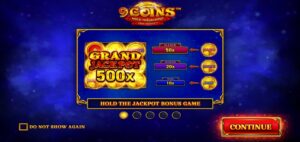 9 Coins Slot Game Logo