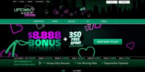 UpTown Aces Casino Home Page