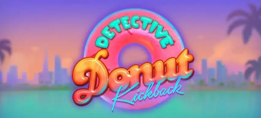 Detective Donut Kickback Slot Game Logo