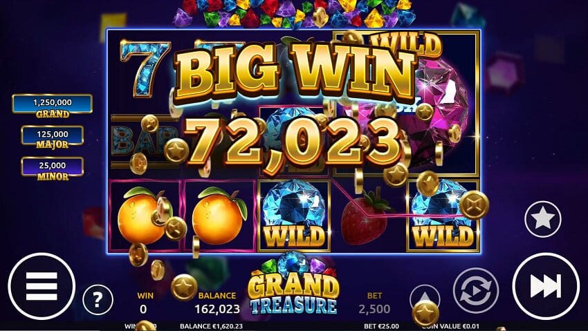 Grand Treasure free pokie game win