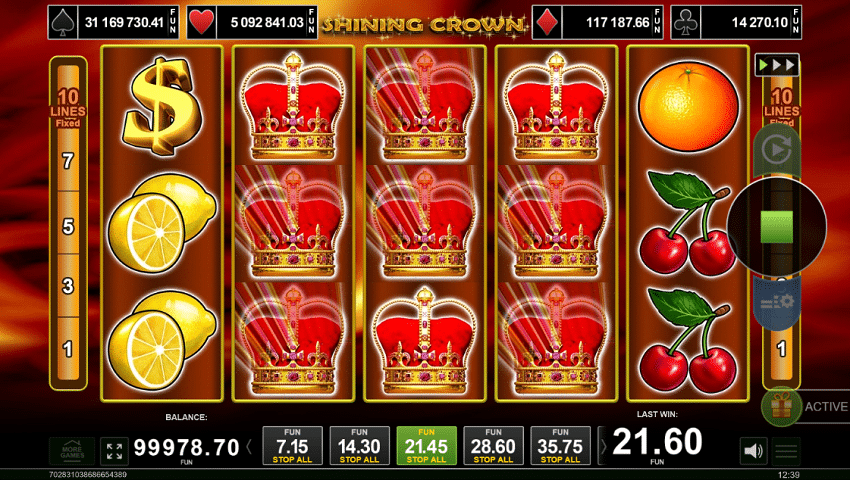 Shining Crown Buy Bonus Slot Game Bonus Feature