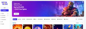 SpinRice Casino Login Home Page
