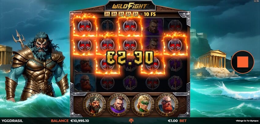 Vikings Go to Olympus slot game free spins