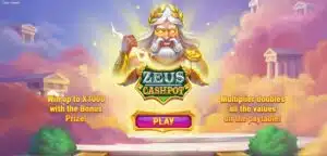 Zeus Cashpot Pokie slot game logo