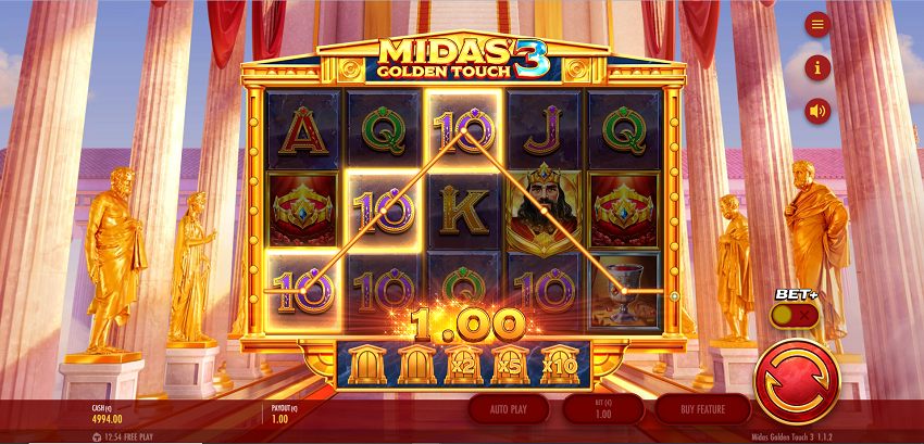 Midas Golden Touch 3 Slot Free Spins No Deposit Bonus