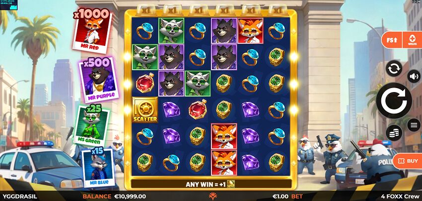 4 Foxx Crew WildEnergy MultiMax free slot demo game reels