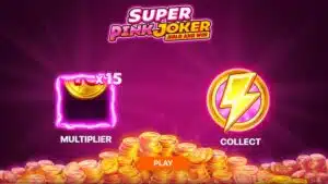 Super Pink Joker Hold and Win free pokie demo game logo
