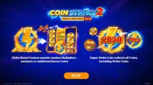 Coin Coin Strike 2 Hold and Win Free Pokie Demo Game LogoStrike 2 Hold and Win Free Slot Demo Game Logo