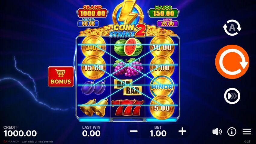 Coin Strike 2 Hold and Win Free Slot Demo Game Reel