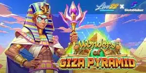 Wonders of Giza Pyramid Pokie Game Logo
